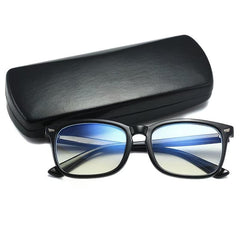 Zipper Sunglasses Case PU Leather Eyewear Protector