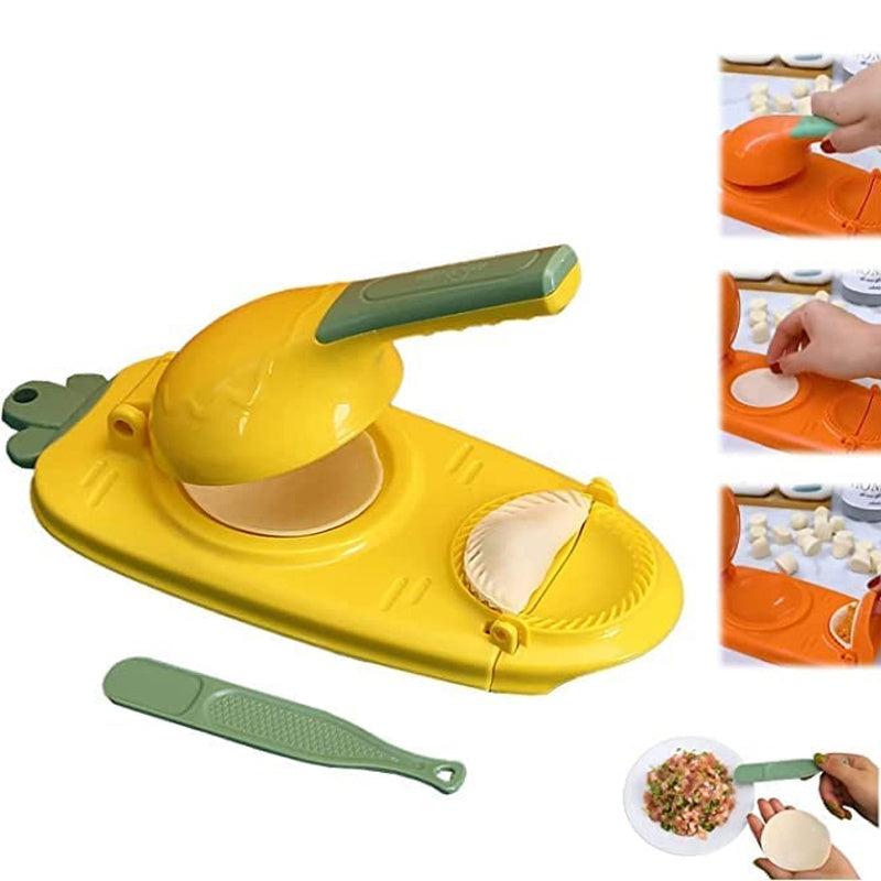 DIY Dumpling Skin Maker 2 in 1 Multifunction Manual Press Safety ABS Material