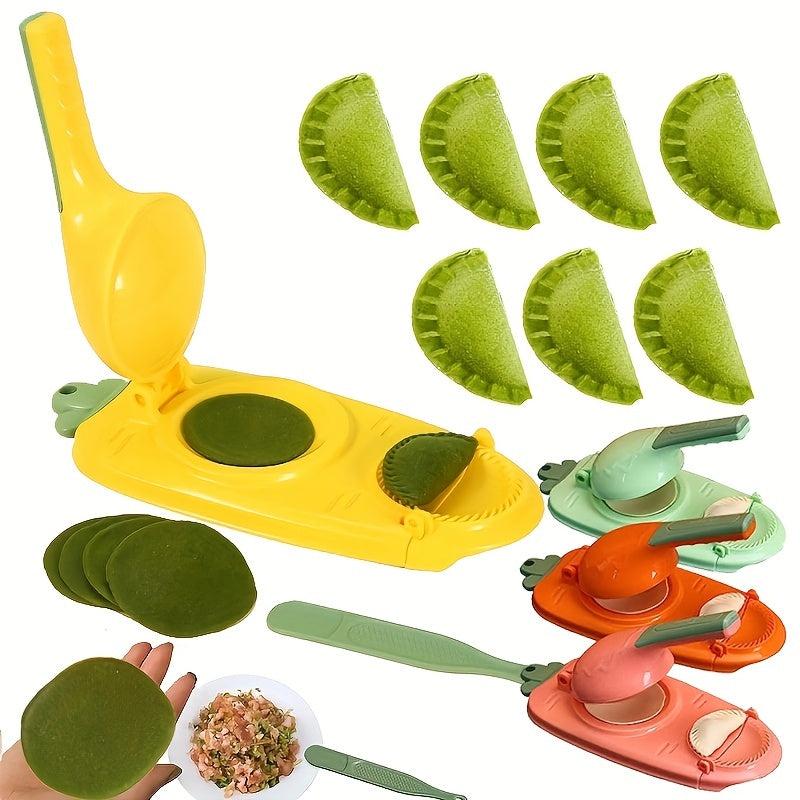 DIY Dumpling Skin Maker 2 in 1 Multifunction Manual Press Safety ABS Material