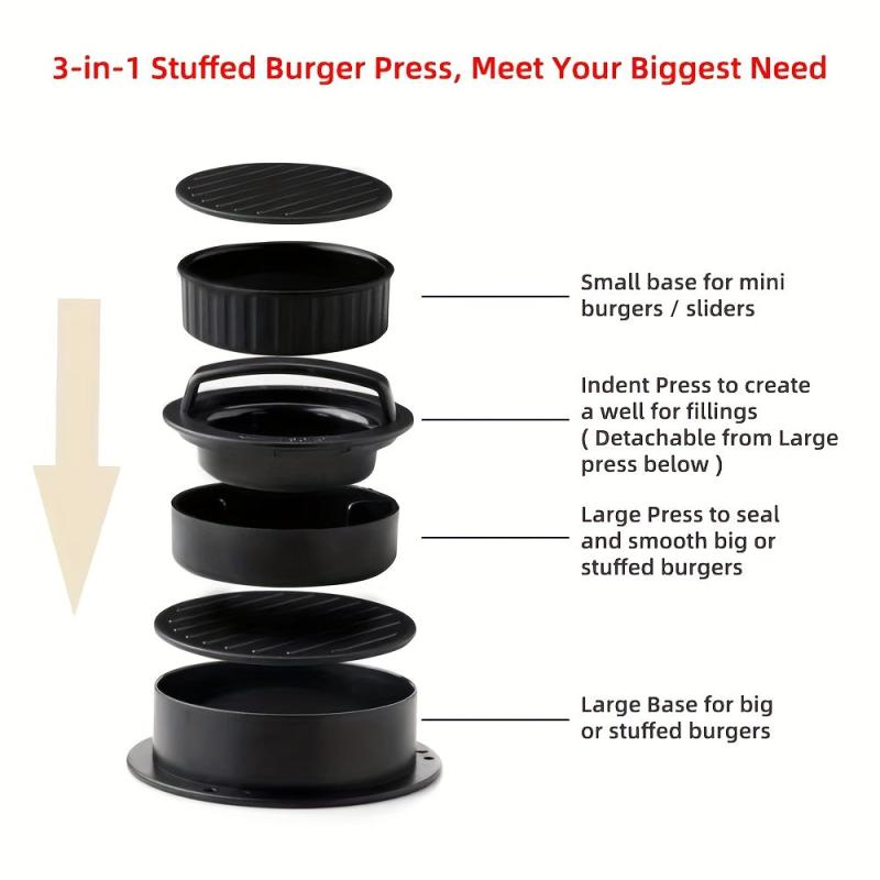 Burger Press Patty Press Non Stick Hamburger Press Patty Maker