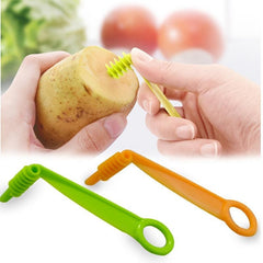 Portable Potato Carrot Spiral Slicer Manual Kitchen Fruit Vegetable Cutter