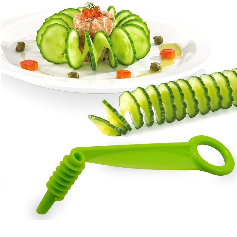 Portable Potato Carrot Spiral Slicer Manual Kitchen Fruit Vegetable Cutter