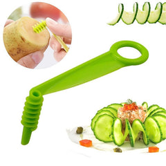 Portable Potato Carrot Spiral Slicer Manual Kitchen Fruit Vegetable Cutter