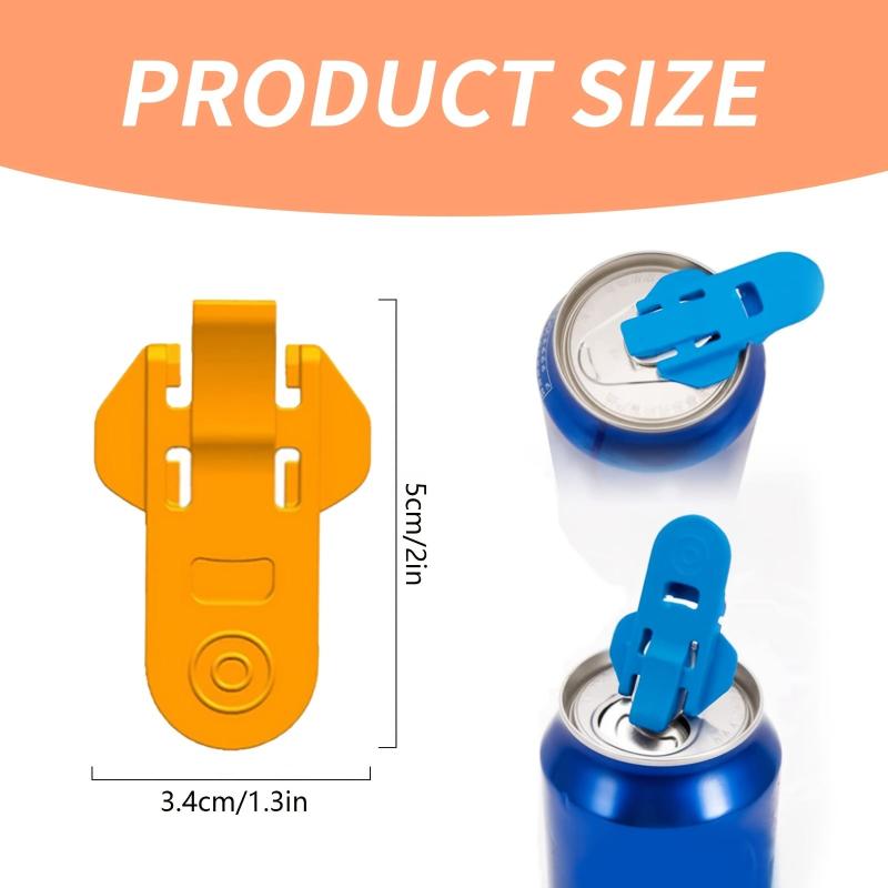 3PCS Zip Can Guards & Soda Protectors For Home Plastic Label Opener Pop Beer