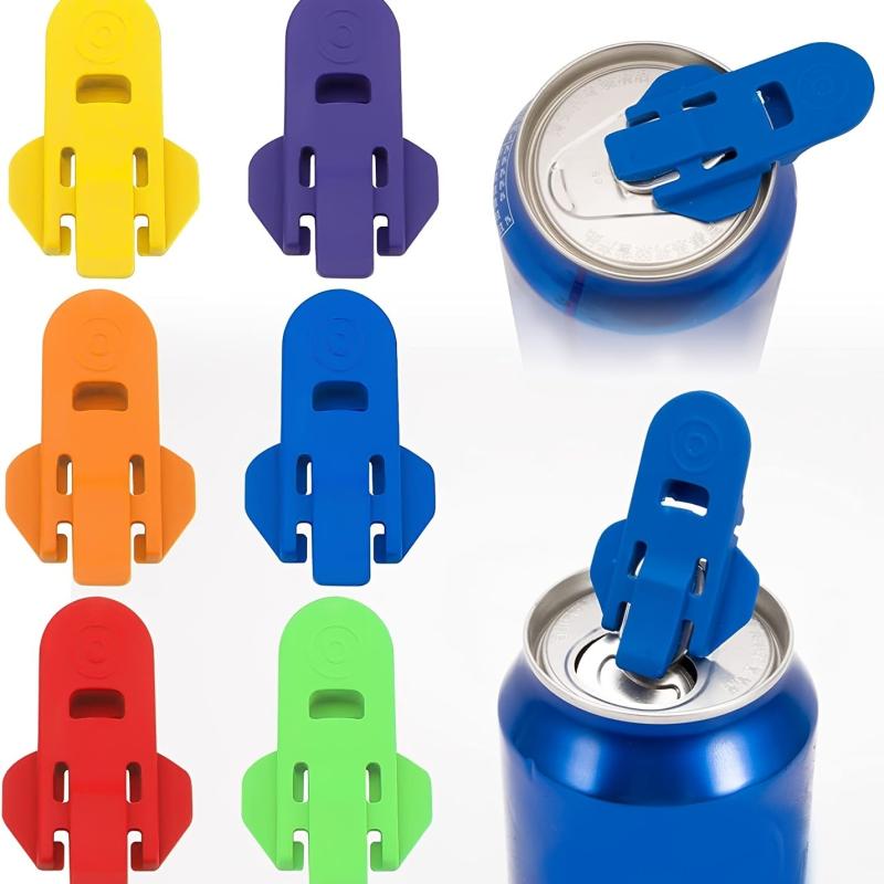 3PCS Zip Can Guards & Soda Protectors For Home Plastic Label Opener Pop Beer