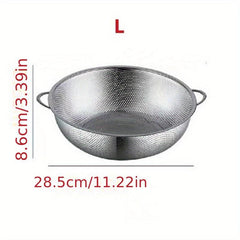 Stainless Steel Colander Drain Basket Vegetable Washing Basket