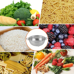 Stainless Steel Colander Drain Basket Vegetable Washing Basket