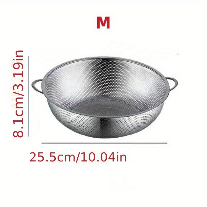 Stainless Steel Colander Drain Basket Vegetable Washing Basket