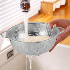 Stainless Steel Colander Drain Basket Vegetable Washing Basket