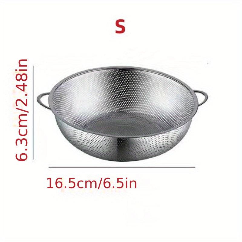 Stainless Steel Colander Drain Basket Vegetable Washing Basket