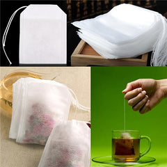 100pcs Disposable Tea Infusers for Loose Tea 5x7cm