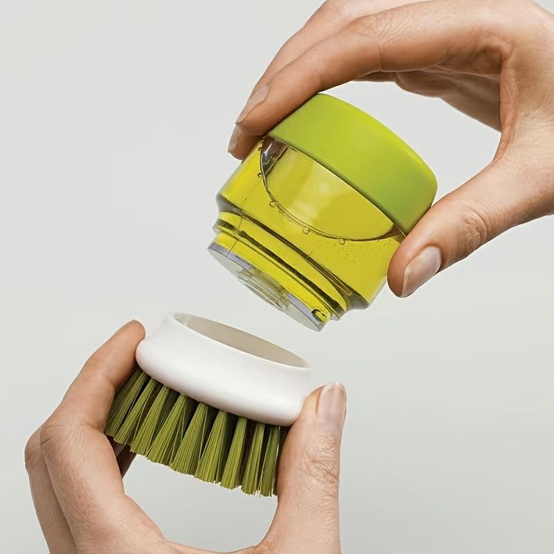 Hydraulic Tableware Washing Brush with Soap Liquid Dispenser