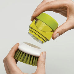 Hydraulic Tableware Washing Brush with Soap Liquid Dispenser