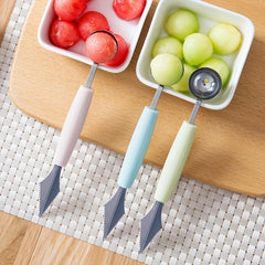 Stainless Steel Fruit Ball Digger Watermelon Spoon Melon Baller Scoop