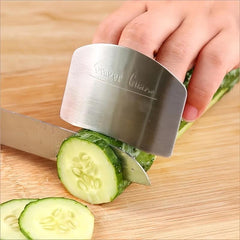 304 Stainless Steel Vegetable Cutting Finger Guard Hand Guard Kitchen Gadget