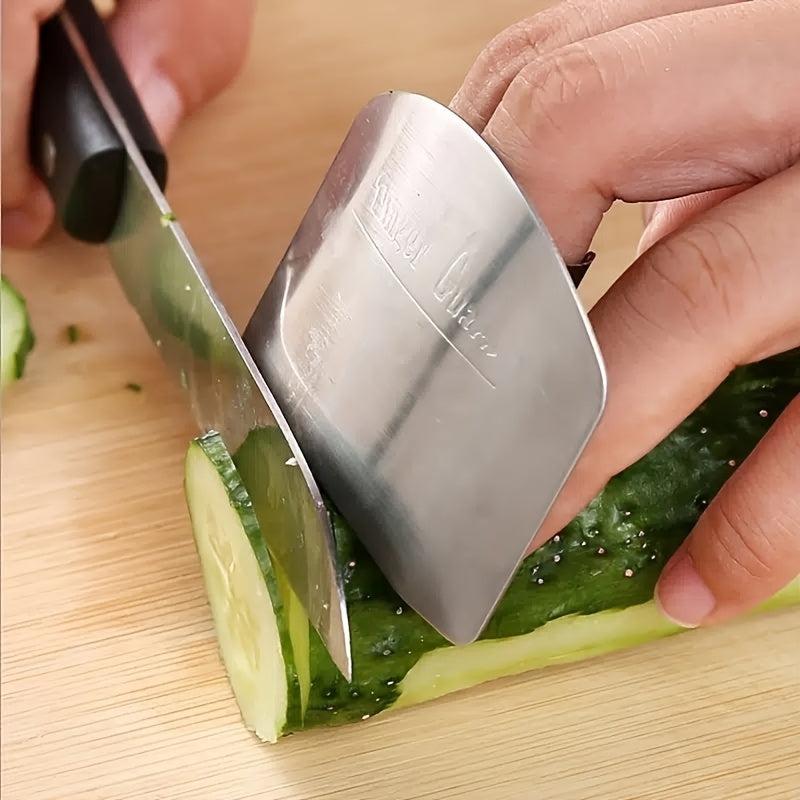 304 Stainless Steel Vegetable Cutting Finger Guard Hand Guard Kitchen Gadget