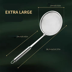 Stainless Steel Fat Skimmer Spoon - Remove Grease, Fat, and Foam