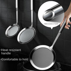 Stainless Steel Fat Skimmer Spoon - Remove Grease, Fat, and Foam