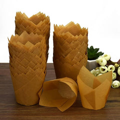 Golden Fragrance Cupcake Liners Baking Cups for Events Bridal Birthday