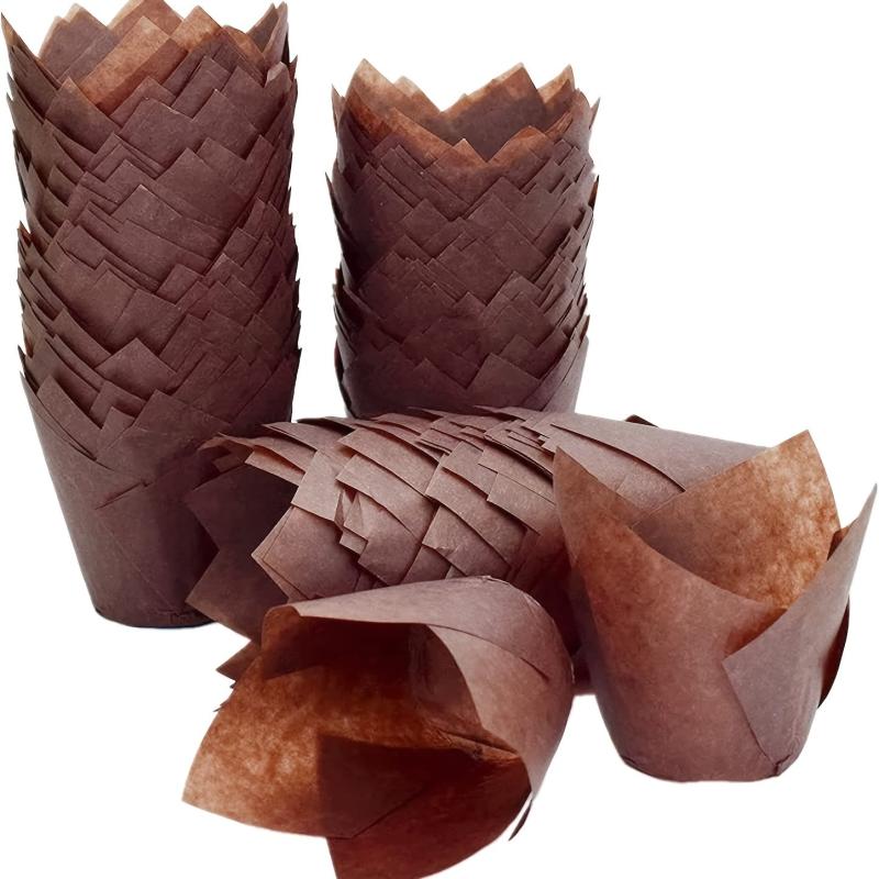 Golden Fragrance Cupcake Liners Baking Cups for Events Bridal Birthday