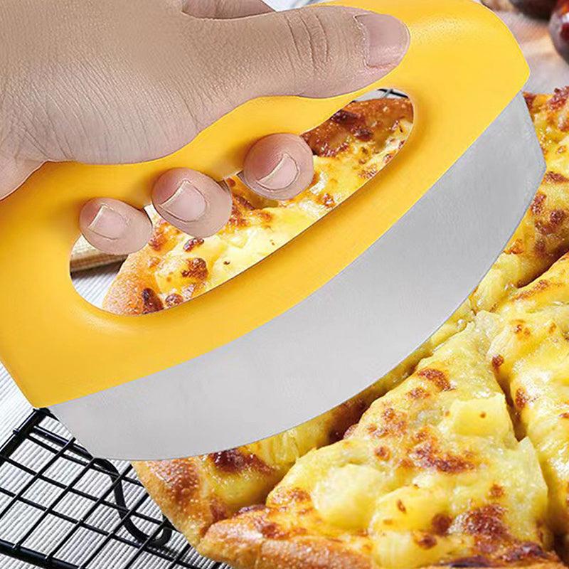 Safe Stainless Steel Blade Pizza Cutter with Cover