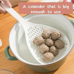 1pc Large Slotted Spoon Colander for Pasta Noodles Kitchen Utensil
