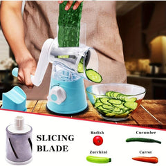 3pcs Rotary Vegetable Slicer Food Grater Potato Chopper Kitchen