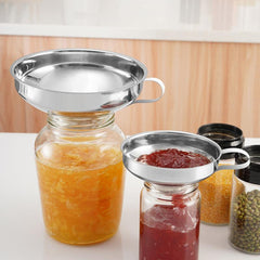 Thick Stainless Steel Wide Mouth Funnel for Jam - Large Diameter