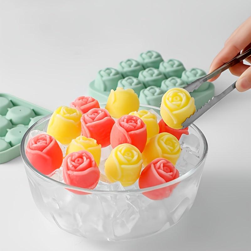 Silicone Rose Mold for Ice Cream and Cocktails