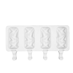 4 Grids Pastry Mold + Ice Cream Stick Bundle