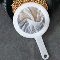 1pc Mesh Sieve Nylon Strainer With Handle For Tea Juice Flour Soy Milk Kitchen
