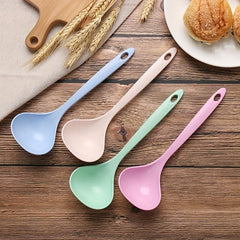 Wheat Straw Chinese Soup Spoon Long Handle Hot Pot Spoon Kitchen Accessaries