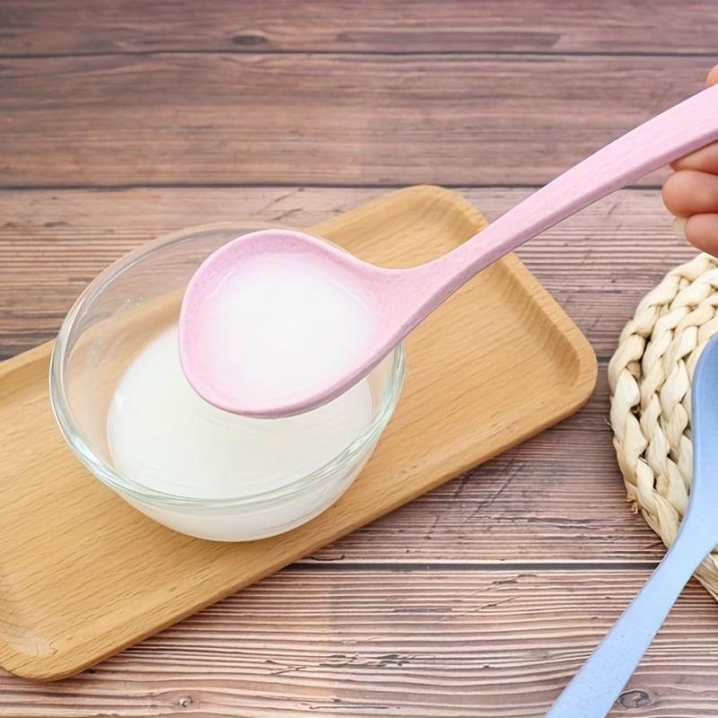 Wheat Straw Chinese Soup Spoon Long Handle Hot Pot Spoon Kitchen Accessaries