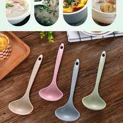 Wheat Straw Chinese Soup Spoon Long Handle Hot Pot Spoon Kitchen Accessaries