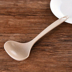 Wheat Straw Chinese Soup Spoon Long Handle Hot Pot Spoon Kitchen Accessaries