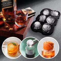 Silicone Rose Ice Cube Trays with Covers, Easy Release Large Ice Cube Form