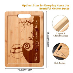 Nightmare Bamboo Cutting Board Wood Serving Tray