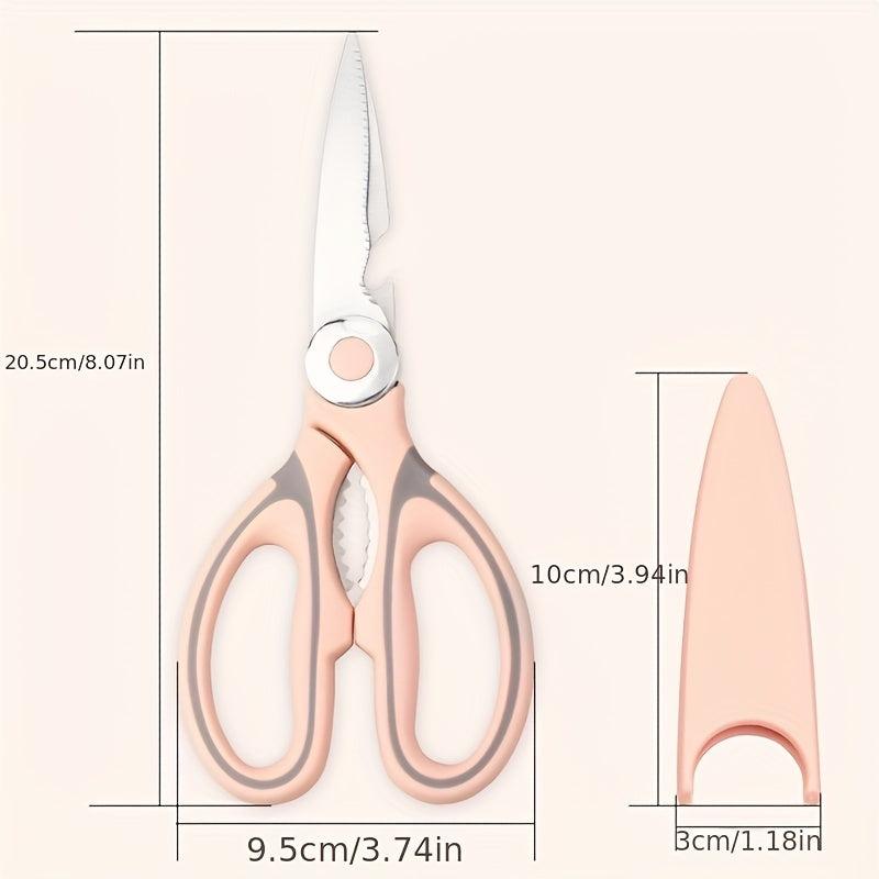 Stainless Steel Poultry Shears with Sheath - Ideal for Duck, Fish, Chicken