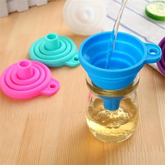 1pc Retractable Folding Mini Funnel for Wine & Refueling Pouring