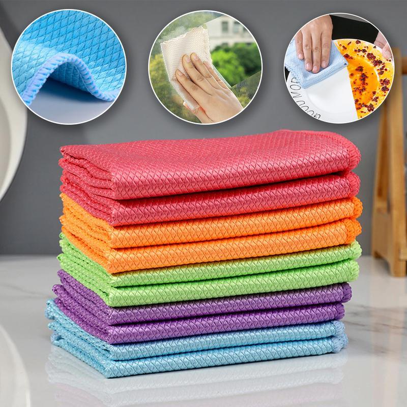 5 Pack Miracle Cleaning Cloths 40x30cm Streak Reusable Easy to Clean