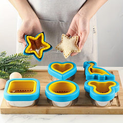 2pcs Stainless Steel Sandwich Cutter & Sealer for DIY Jelly Sandwiches