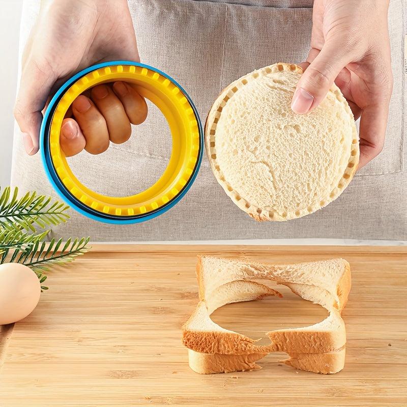 2pcs Stainless Steel Sandwich Cutter & Sealer for DIY Jelly Sandwiches