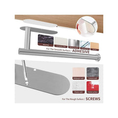 Adhesive Stainless Steel Paper Towel Holder Kitchen Wall Mount