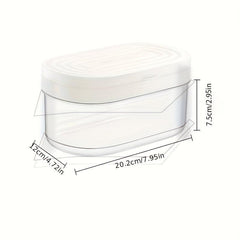 24 Grids Round Silicone Ice Tray with Lid Ice Storage Box