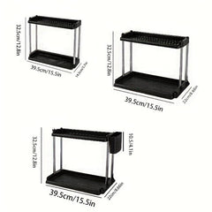 Spice Rack Kitchen Organizer Seasoning Storage Holder with Chopsticks Storage