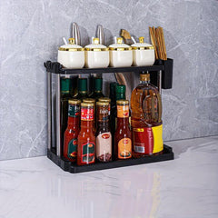 Spice Rack Kitchen Organizer Seasoning Storage Holder with Chopsticks Storage