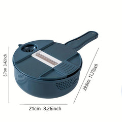 Vegetable Cutter Drain Basket Potato Grater Slicing Cutting