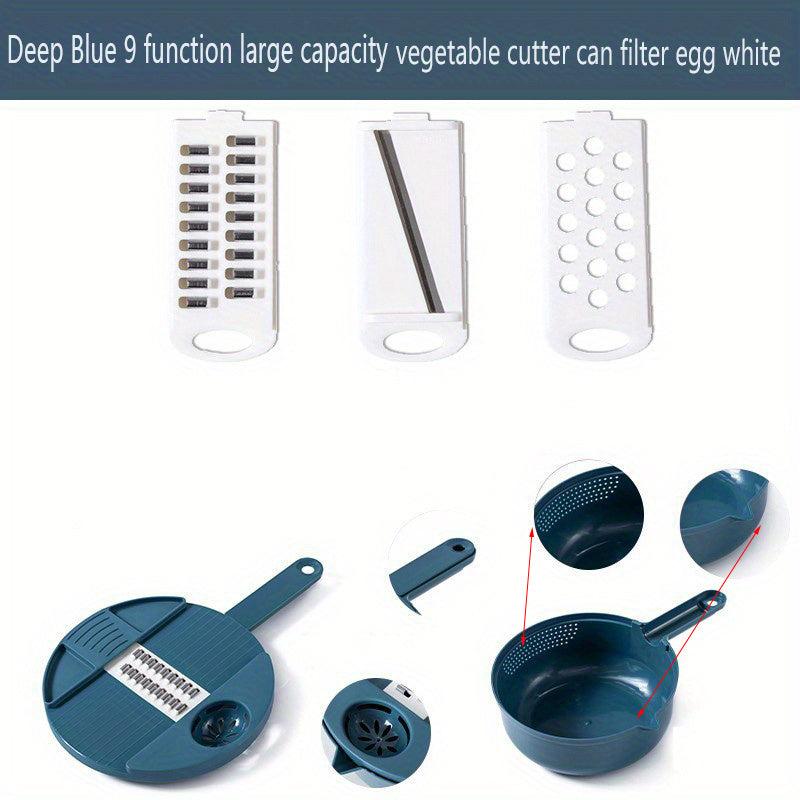 Vegetable Cutter Drain Basket Potato Grater Slicing Cutting