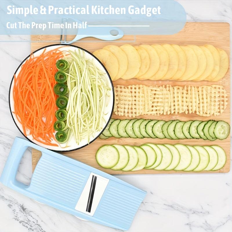 Multifunctional Vegetable Slicer Manual Food Grater Cutter Potato Chopper