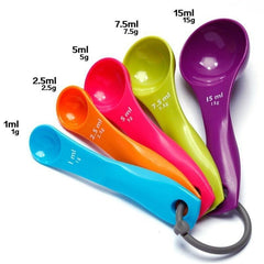 5pcs Colorful Measuring Spoons for Dry and Liquid Ingredients